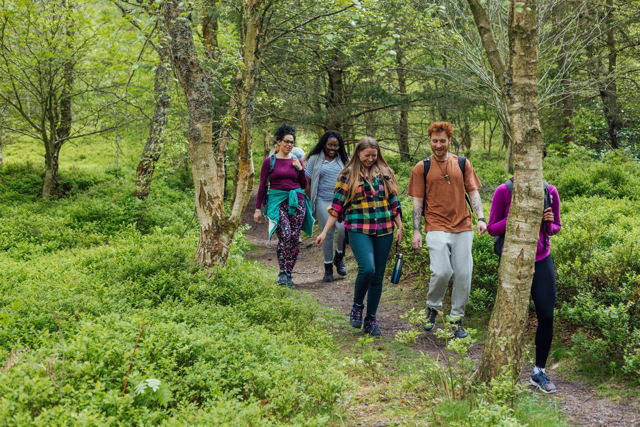 Guests enjoying a peaceful nature walk